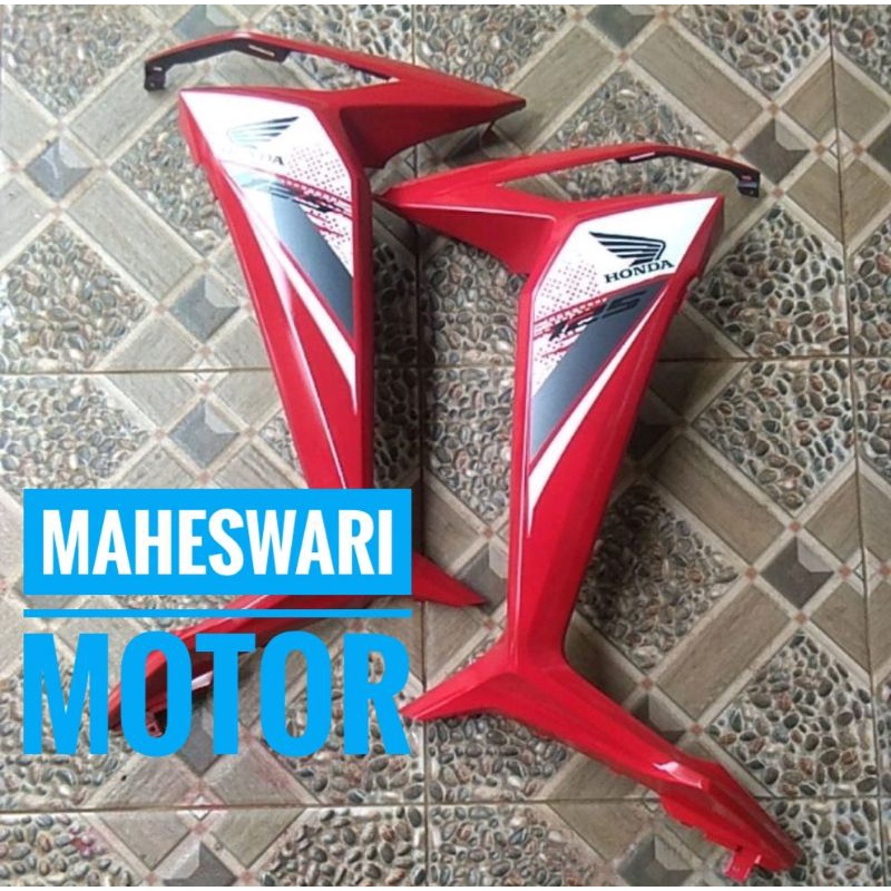 Sayap samping kanan kiri Supra X 125 Fi Merah plus Striping.