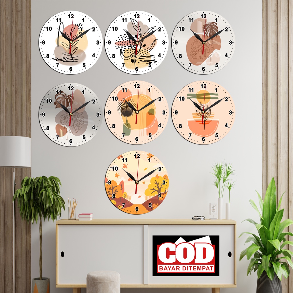 Jam Dinding Kayu Minimalis Aesthetic / Jam Dinding Vintage Unik