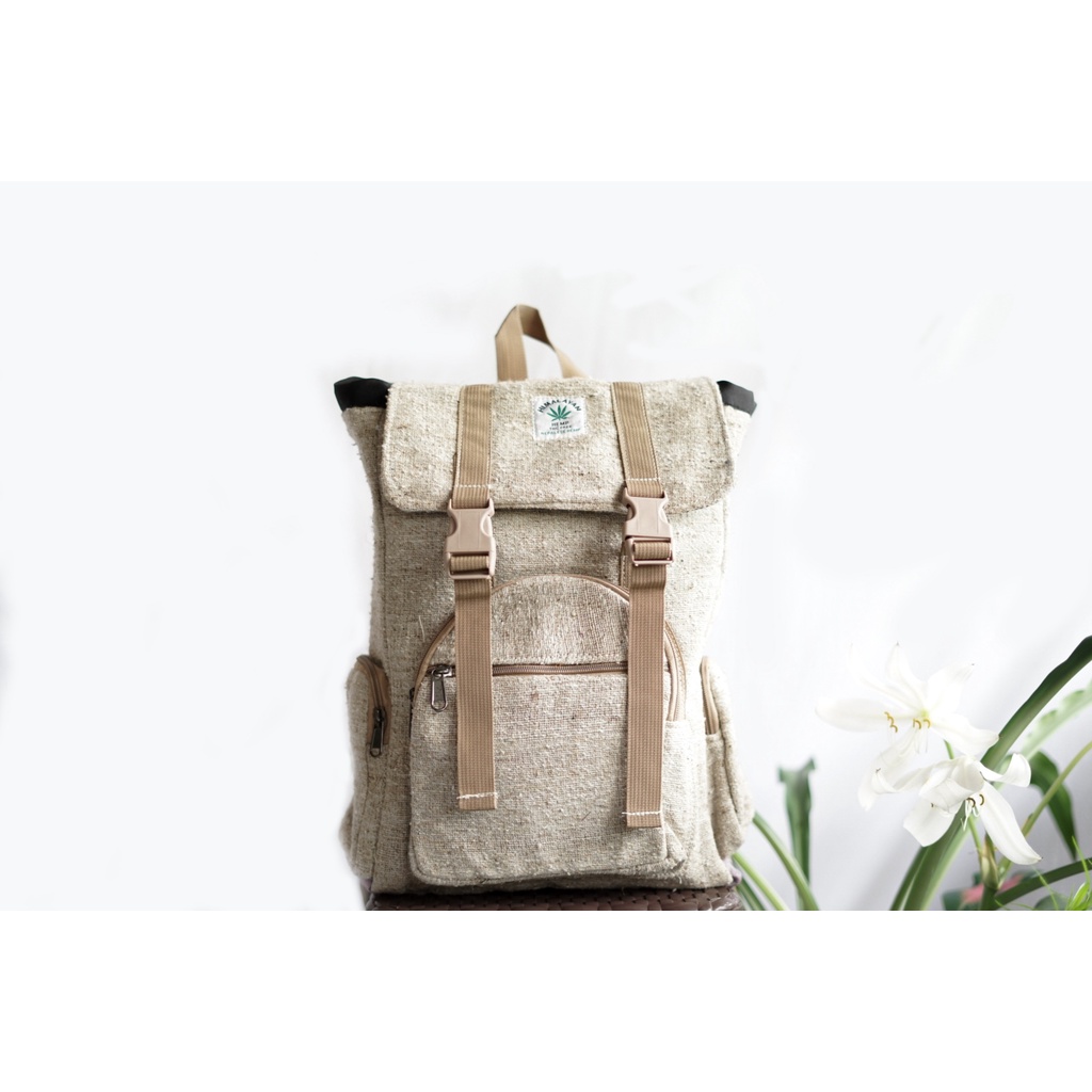 BACKPACK PURE HEMP - NATURAL HIMALAYAN