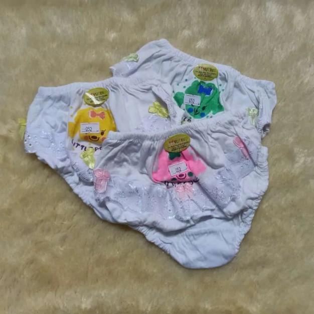 12 Pcs Celana Dalam Anak YUTIND 052 | Grosir 12 Pcs CD Bayi Permpuan Pakaian Dalam Balita Sguna