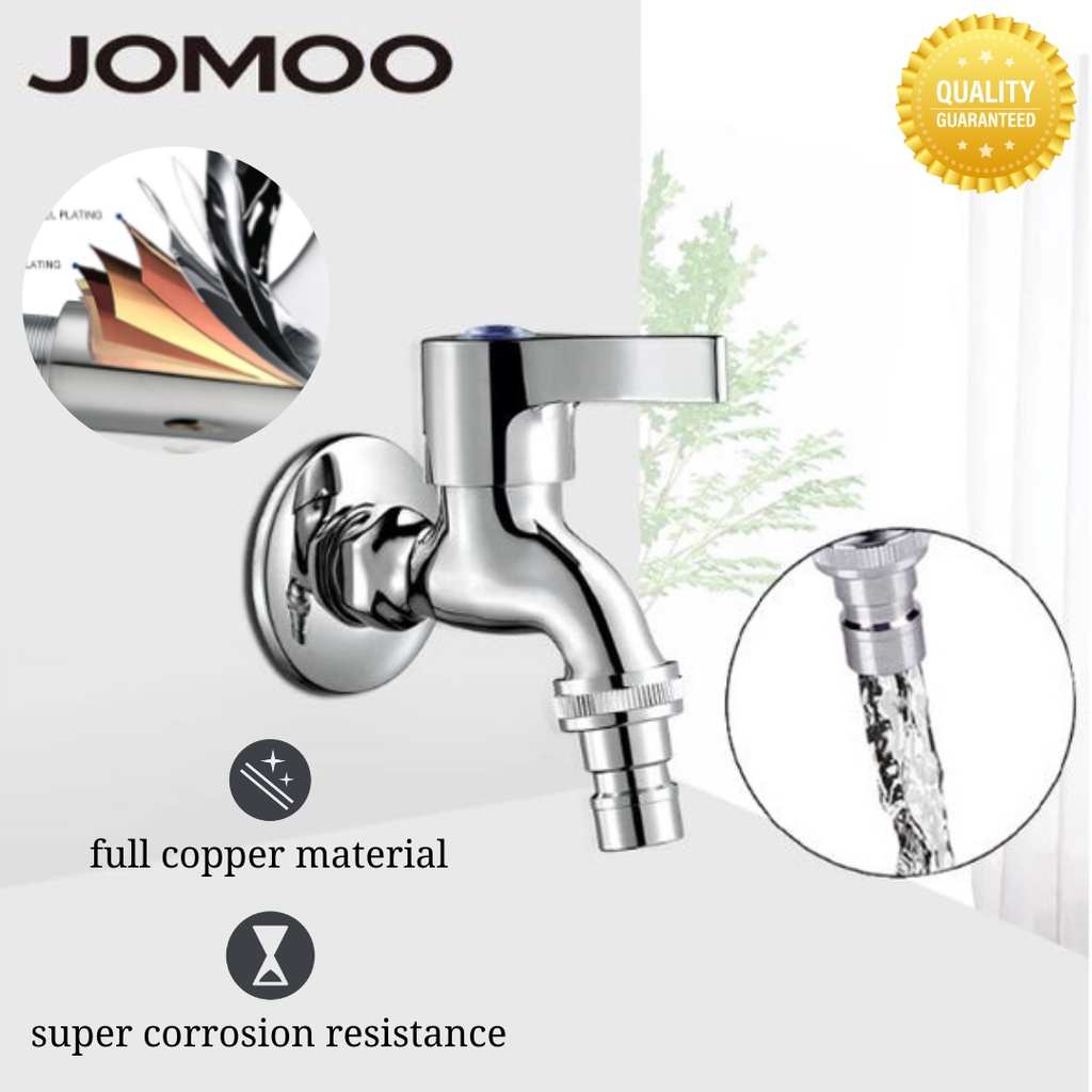 Jual Jomoo Keran Air Biasa Dan Mesin Cuci Hemat Air Bahan Kuningan Bergaransi Quick Open