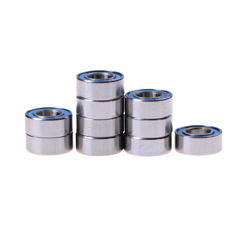 (Happy) 10pcs Mr105-2Rs Miniatur Bearing Segel Karet Ukuran 5x10 X 4mm