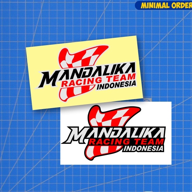Stiker Mandalika Racing, Cutting Sticker Madalika Racing Team Indonesia