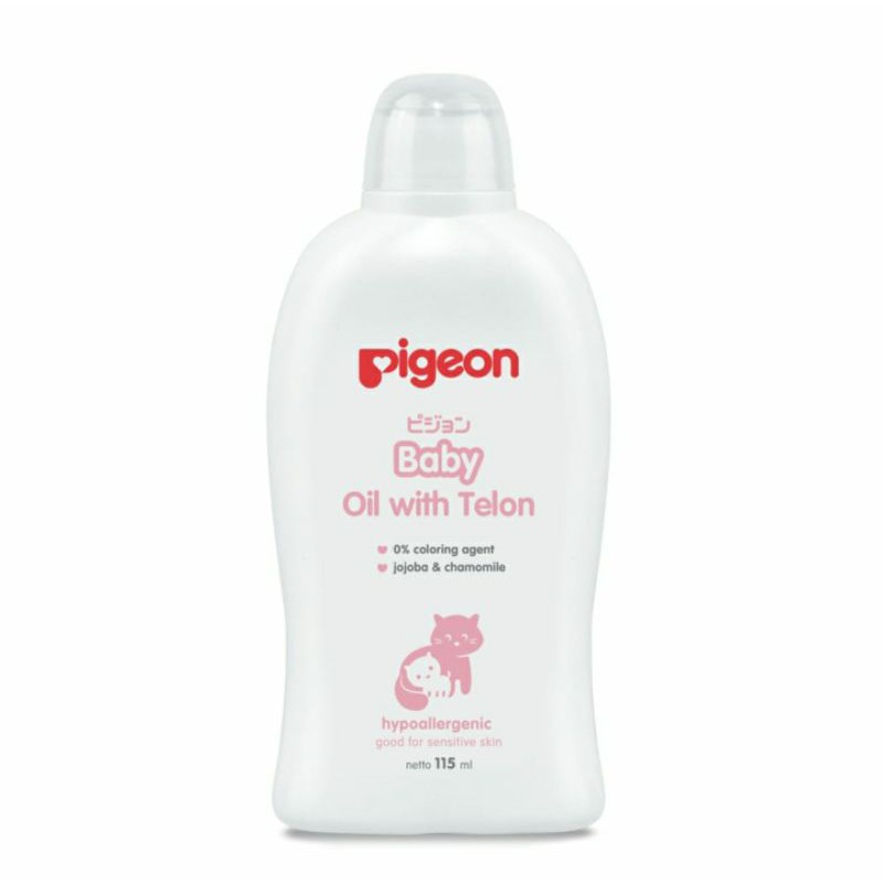 Pigeon Baby Oil With Telon 115ml | Baby Oil With Minyak Telon Chamomile Bayi Anak OIL WITH TELON 115 ml