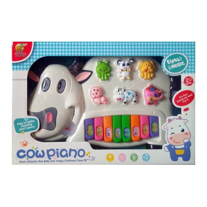 Mainan Anak Bayi Musikal Piano Sapi Cow Piano