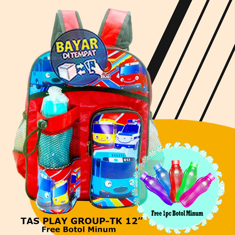 PROMO TAS TERMURAH Ransel Sekolah TK  Anak Laki Laki Motif Kartun T4Y0