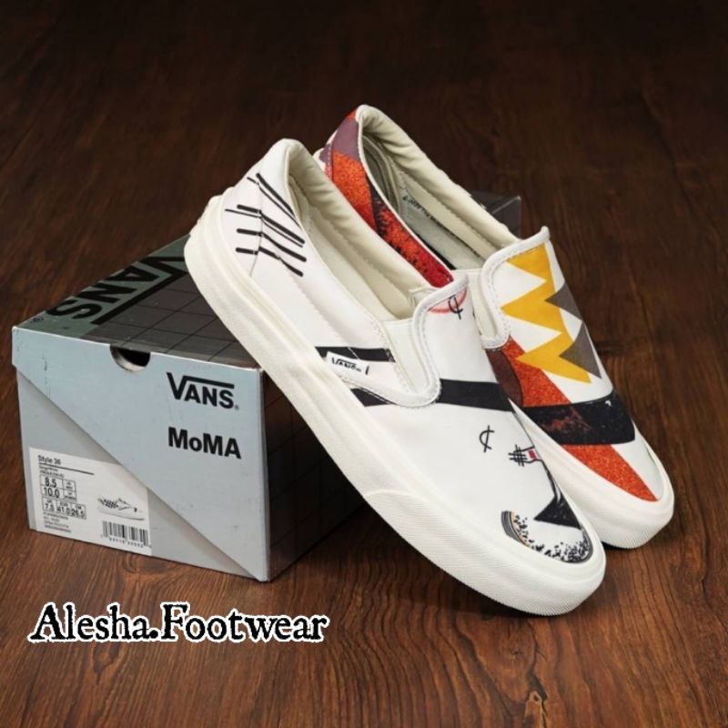 Vans Slip On X Moma Offwhite Premium Terlaris Import BNIB