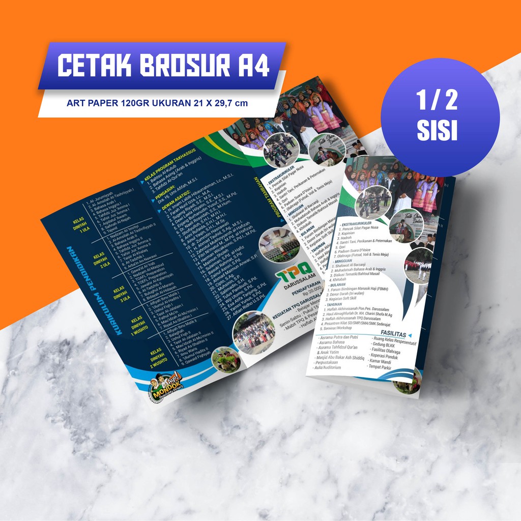 

CETAK BROSUR FLYER CUSTOM FULLCOLOR A4