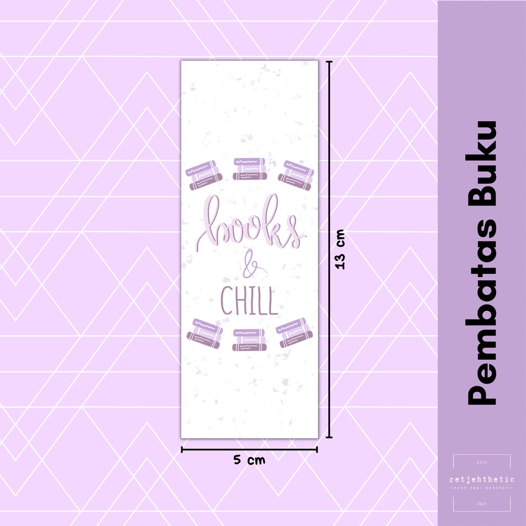 

Bookmark: Books & Chill | Pembatas Buku Premium Waterproof Aesthetic