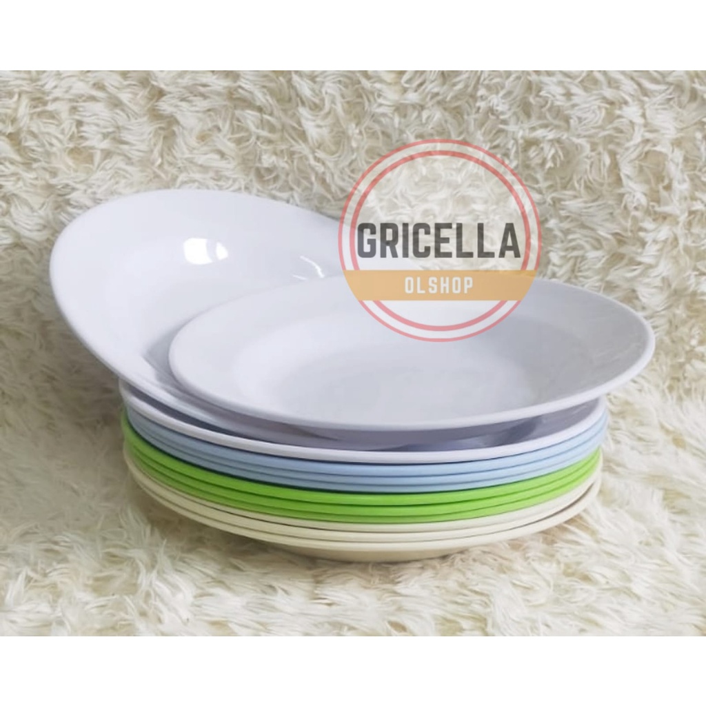 6 PCS PIRING MAKAN MELAMIN ASLI SINGA SINGI ORI BAHAN MELAMIN ASLI 9 INCH TERLARIS-4