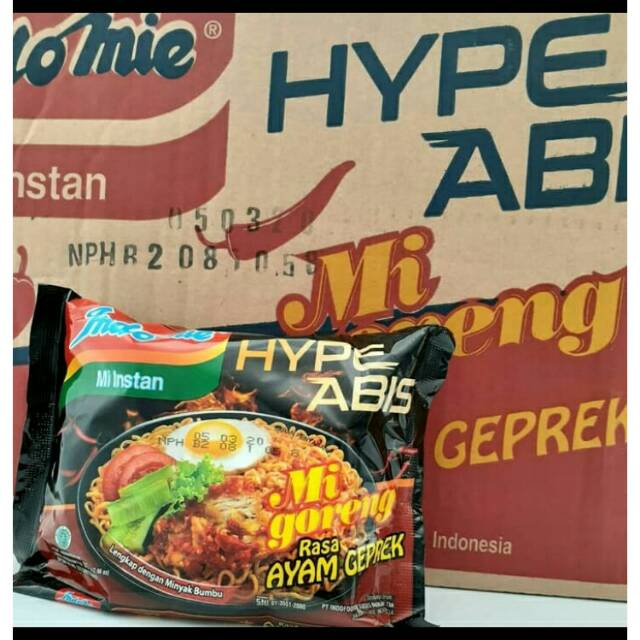 Indomie goreng ayam geprek mie instan 1 dus