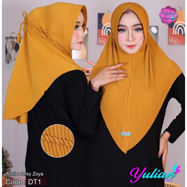 BERGO INSTAN PLISKET DT1 PET KEPANG JERSEY ZOYA/ JILBAB INSTAN BY YULIAN