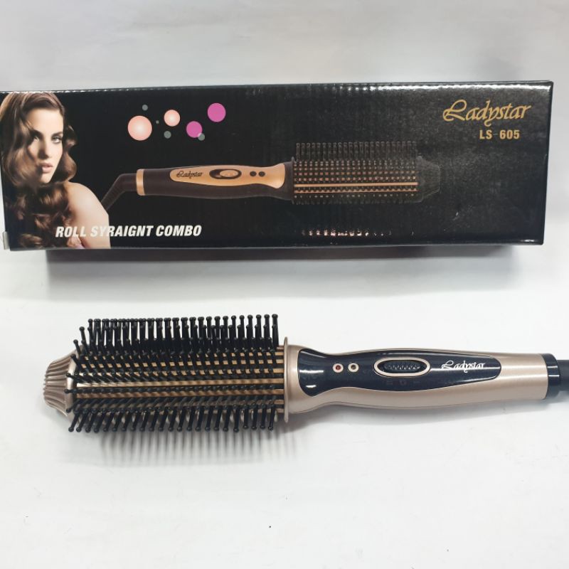 Ladystar Catok sisir Brush Styler Catokan  murah dengan sisir elektrik original LS- 605  01-027-cls