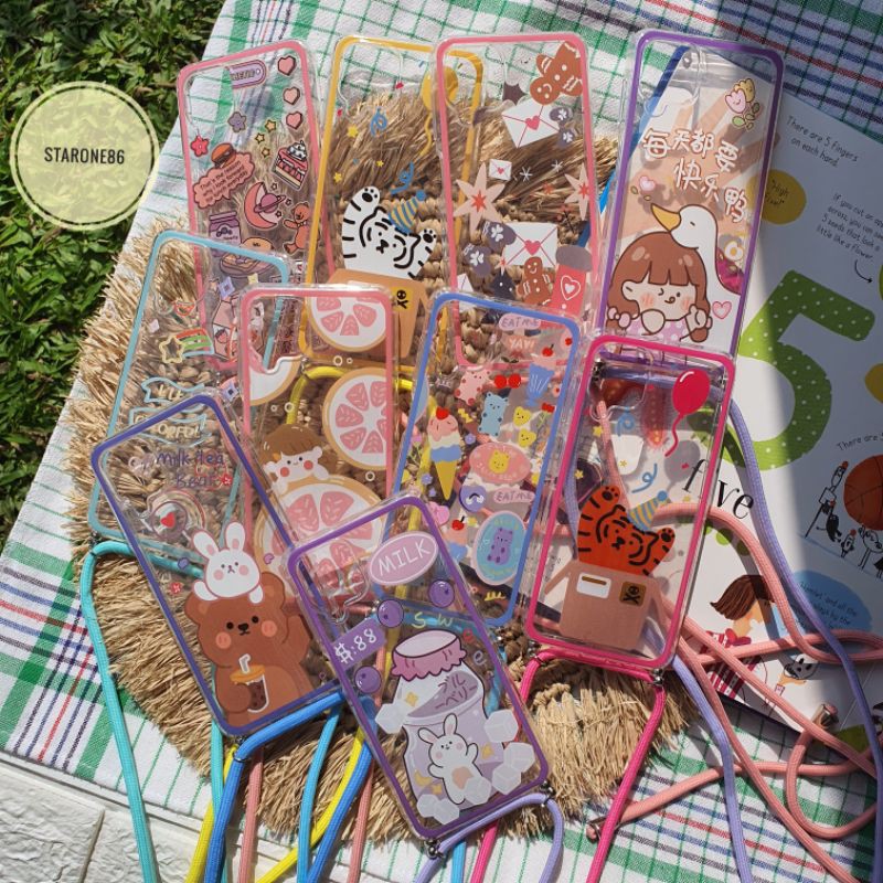 Silikon Oppo A15  A3s/Realme C1  A71  F7 Cute Rainbow Girl + Tali