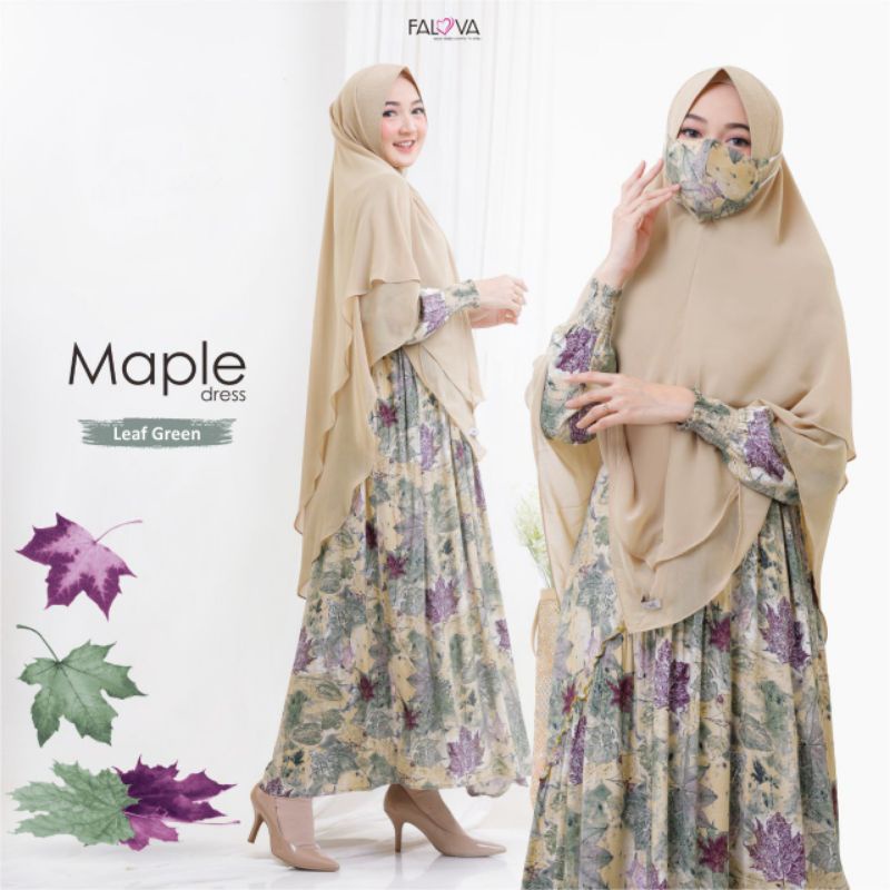 Maple Home Dress by Falova gamis adem gamis rayon gamis motif best seller