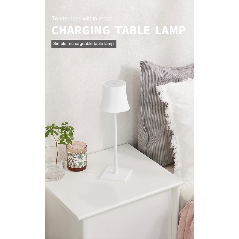 ღ Retro Cordless Meja Lampu Portable Suasana Led Malam Lampu Usb Pengisian Kamar Tidur Restoran Samping Tempat Tidur Teras Outdoor Camping Lampu Meja