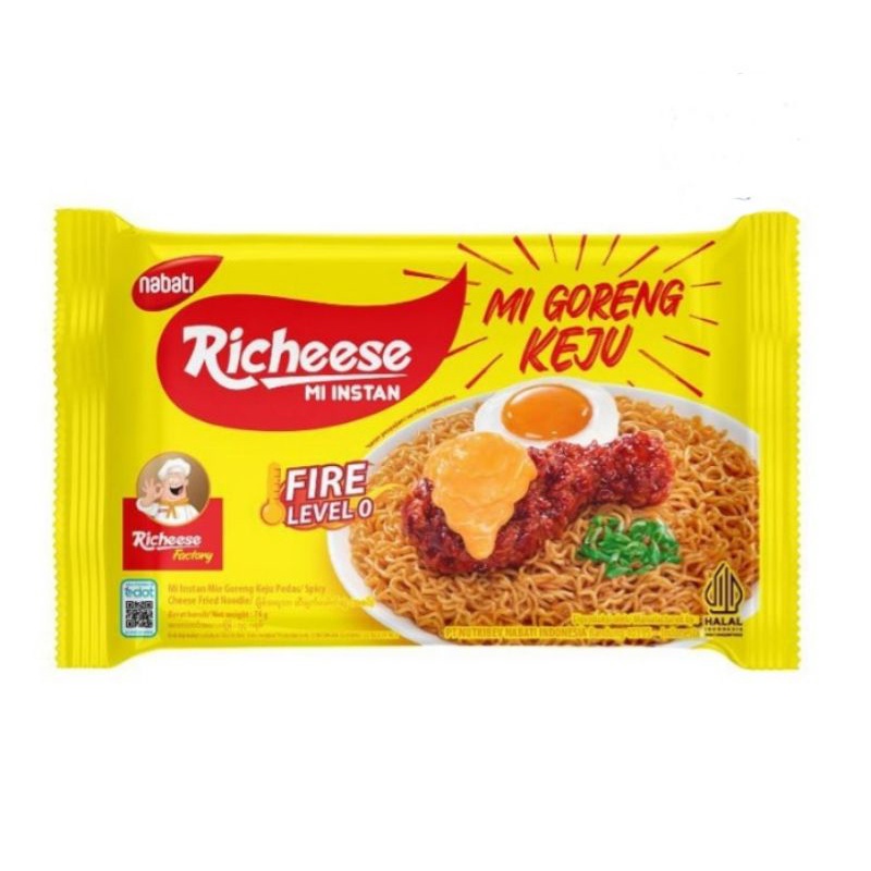 

RICHEESE MIE GORENG KEJU Fire level 0 [74 gr]