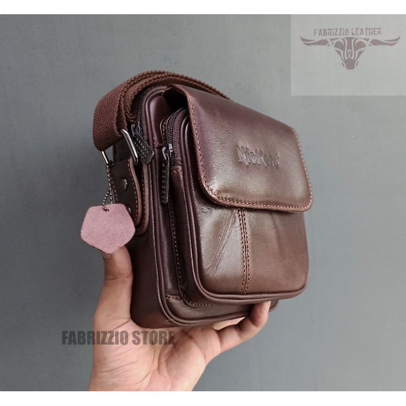 tas mini pria kulit asli