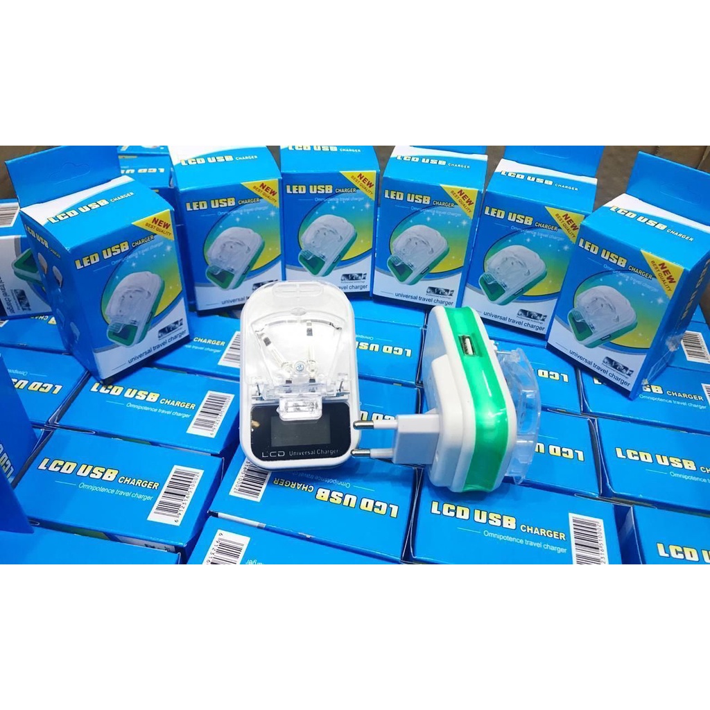 Charger KODOK Jepit LCD Charger Dekstop Baterai Handphone UNIVERSAL