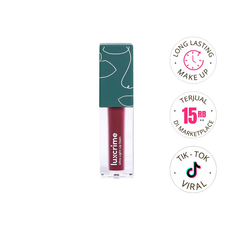 Lipstik Luxcrime Ultra Light Lip Stain - Glasstonberry