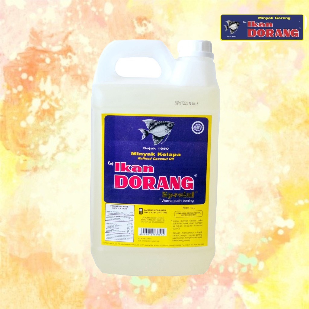 

IKAN DORANG Minyak Kelapa Spesial 5 Liter / 5000 ml | Minyak Goreng Kemasan Refill Literan Pouch Isi Ulang Coconut Oil Murni Asli Jernih Premium Berkualitas Gorengan Fry Frying Masak Masakan Kebutuhan Dapur Kitchen Crispy Food Shoppa Corner Malang