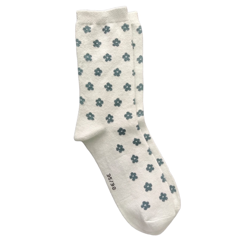 Kaos Kaki Motif Lucu-Lucu / Buah / Snack / Christmas / Snoopy / Leopard BEBAS PILIH (EXPT)-E50 LittleFlowerMint