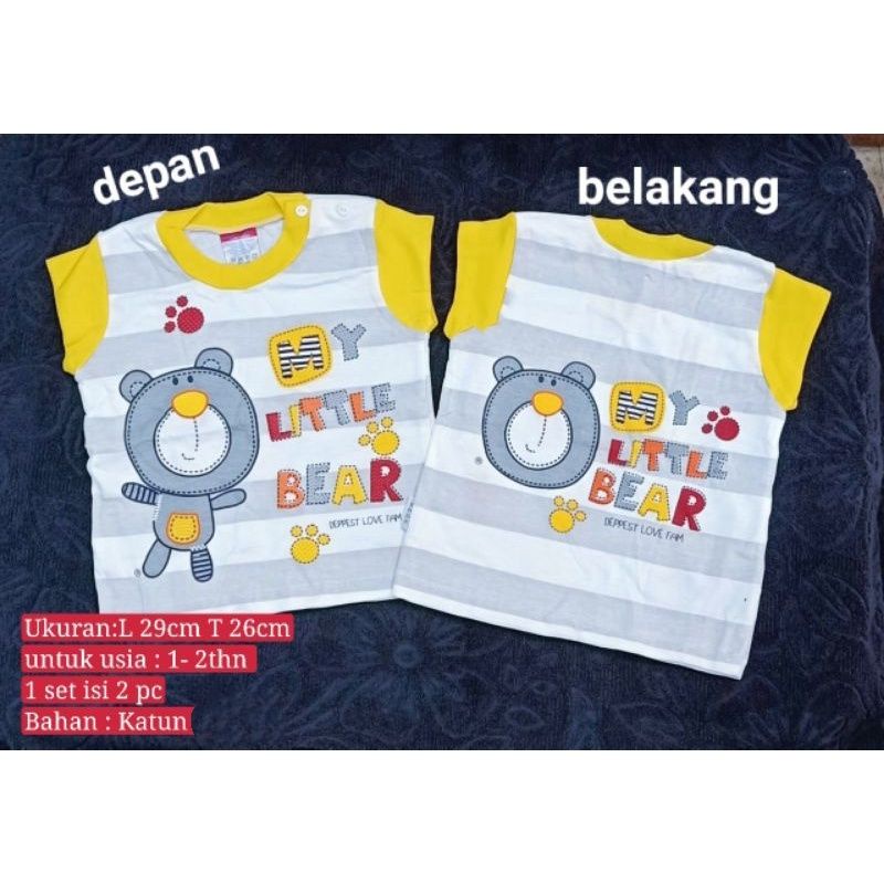 1pcs /3pcsbaju bayi 3-18bulan minimalis katun/ kaos oblong anak bordir sablon