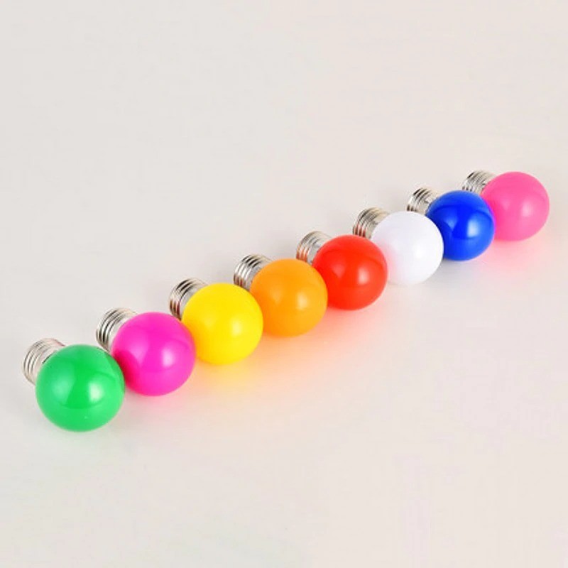 Bohlam LED Hias 3 Watt Warna warni Lampu Dekorasi Pingpong