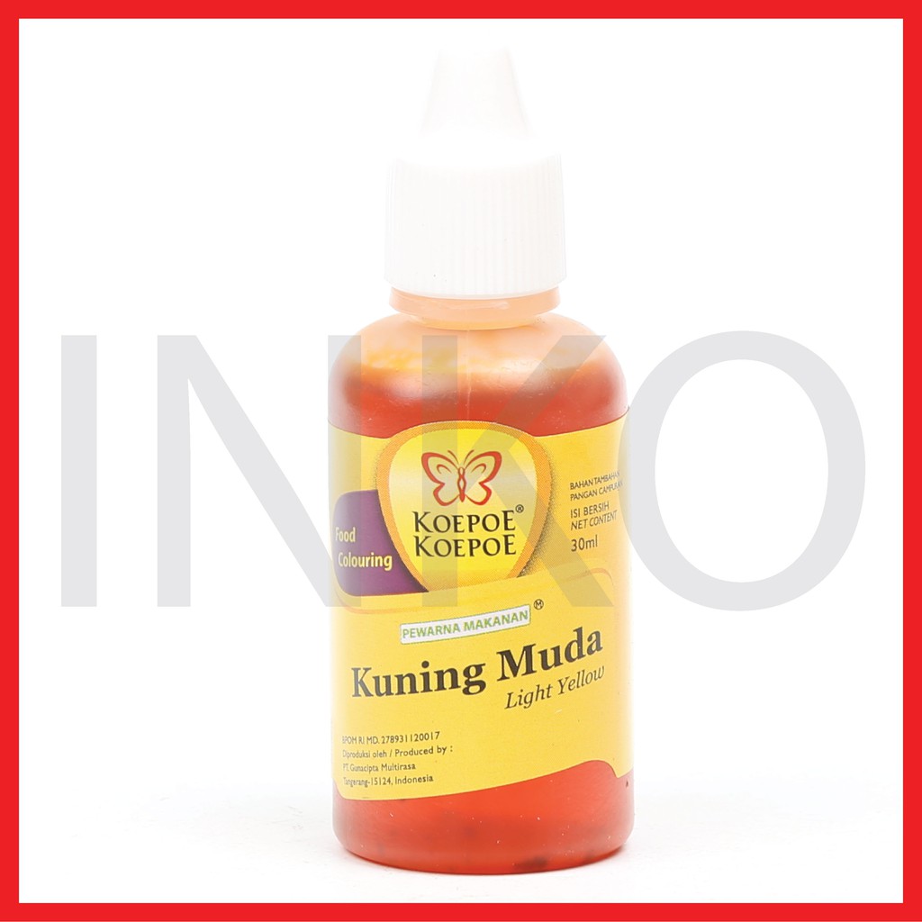 

KOEPOE PEWARNA MAKANAN KUNING MUDA LIGHT YELLOW 30ML