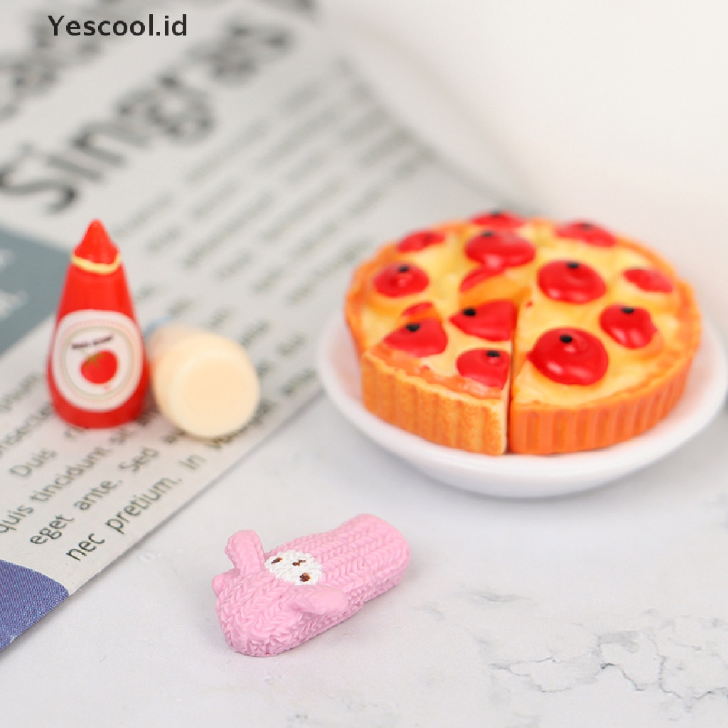 (Yescool) Miniatur Sarung Tangan Oven / Microwave Skala 1: 12 Untuk Rumah Boneka