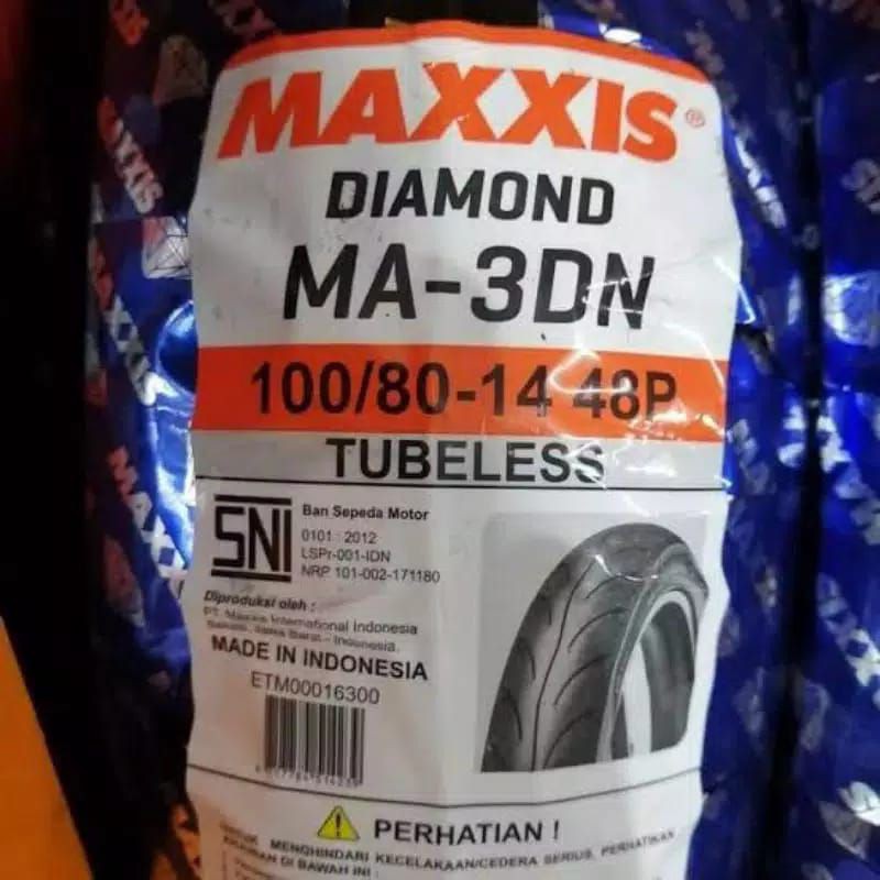 Maxxis Diamond 100 80 14 untuk belakang matic