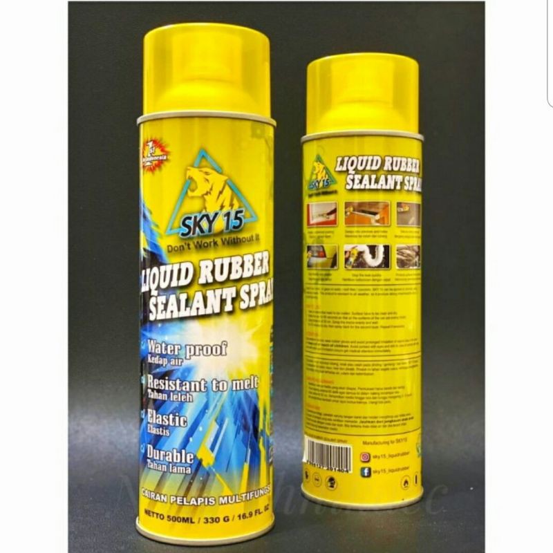 SKY 15 LIQUID RUBBER SEALANT SPRAY CAIRAN PELAPIS ANTI BOCOR 500 ML