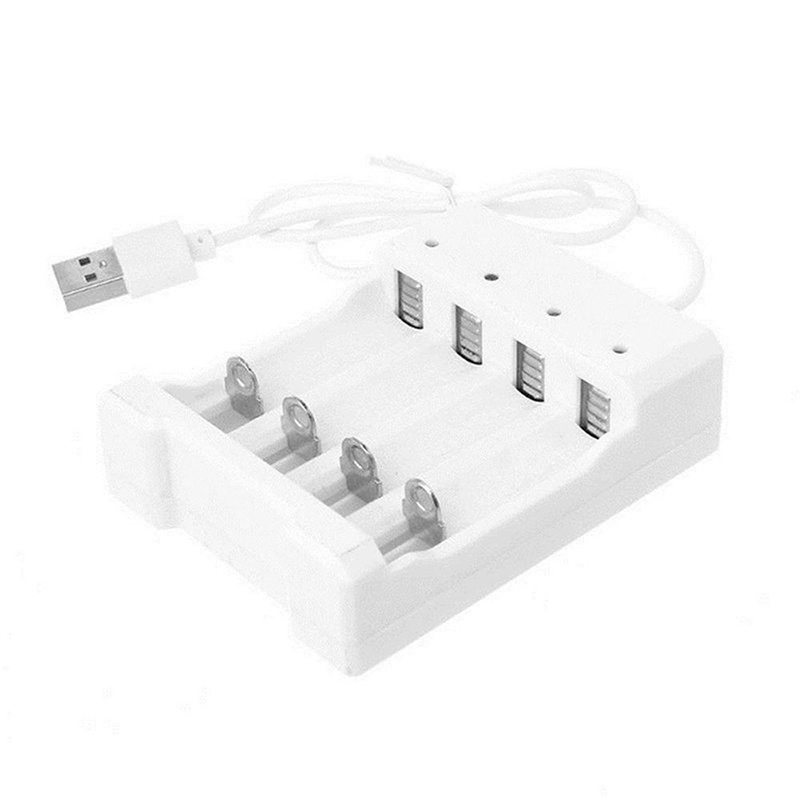 {LUCKID}1.2V Universal 4 Slot AA/AAA Rechargeable Battery Charger Adapter USB Plug