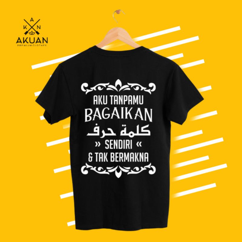 kaos kata-kata/kaos dakwah islami/kaos dakwah islami lengan panjang/kaos santri/kaos santri salafy/k