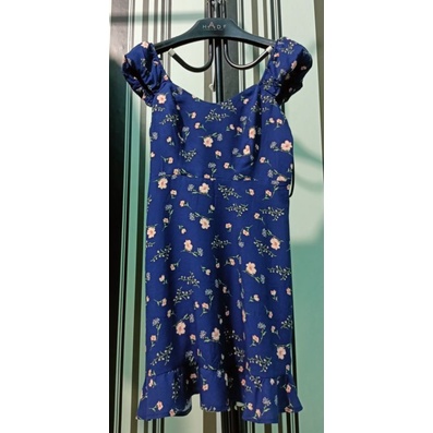 OLD NAVY Dress Wanita 118 Puff Straf Flounce Original Branded