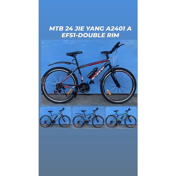 Mutiara Sepeda - Sepeda Gunung MTB 24 Inch Jieyang 2401 EF 51 dan Double Rim