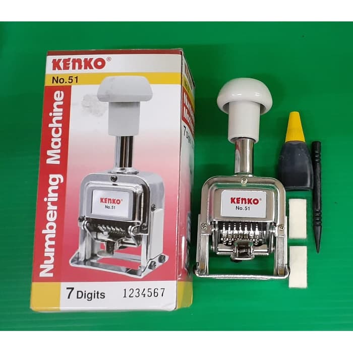 

AUTOMATIC NUMBERING MACHINE KENKO NO 51 | 7 DIGIT | STATIONERY