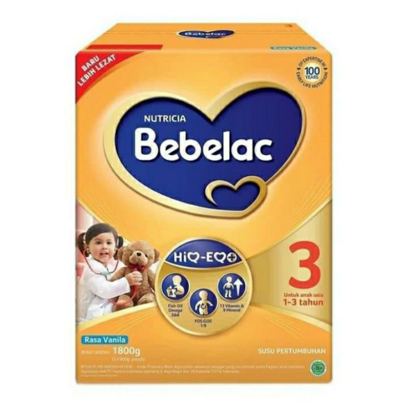 

Bebelac 3 (1-3 Tahun) Madu Vanila Box 1800 g