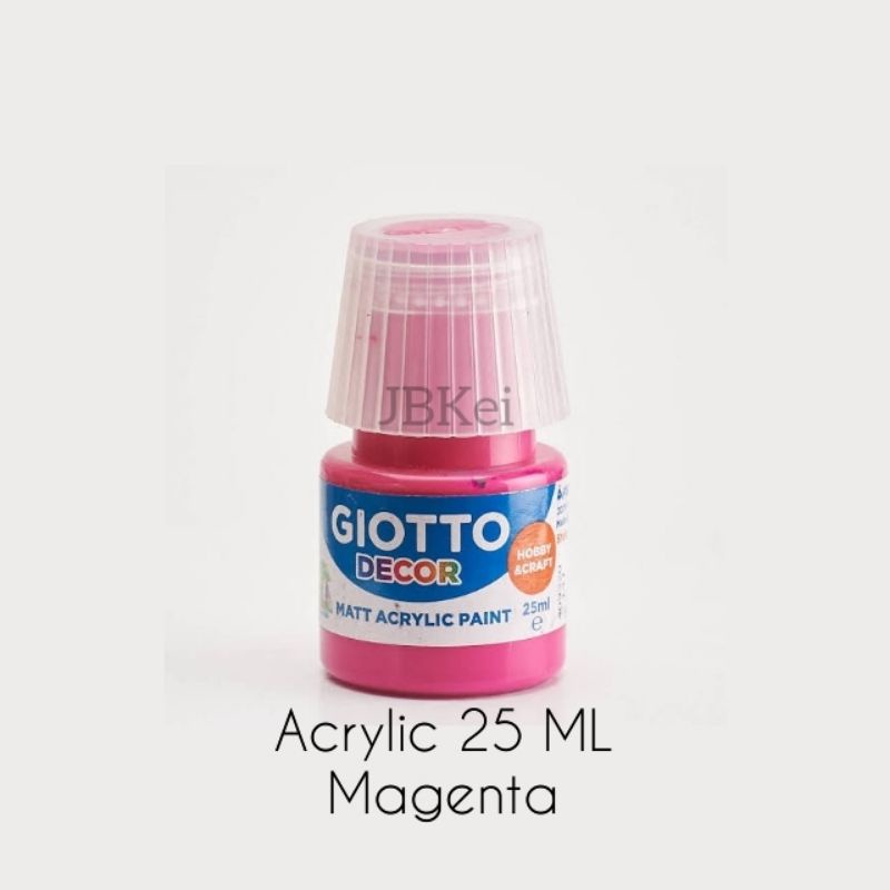 

Cat Akrilik Giotto Decor Matt Acrylic Paint Magenta 25ml Satuan 538110