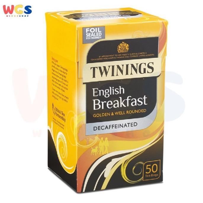 

Jual Twinings English Breakfast Tea Decaffeinated 50 Tea Bags 125G Teh