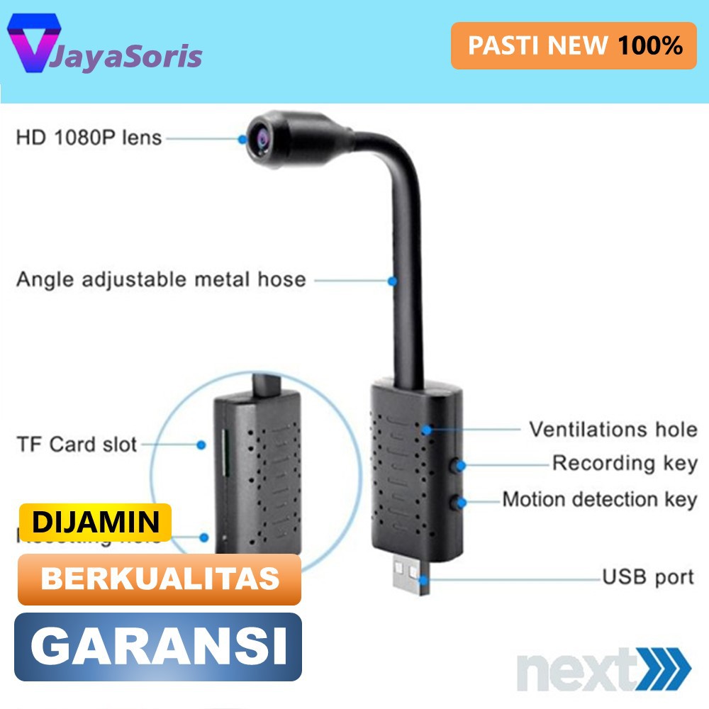 KAMERA PENGINTAI MINI WIFI CAMERA CCTV MINI KECIL TERSEMBUNYI USB SPY CAM HIDDEN CAMERA PENGINTIP HD