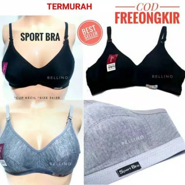 Miniset BH Bra Sport Bra Remaja ABG Ukuran 32-36 Tanpa Busa Cocok Untuk  Sehari-Hari