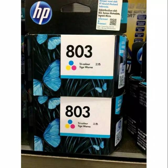 TINTA HP 803 WARNA BARU HP 803 COLOUR ORIGINAL