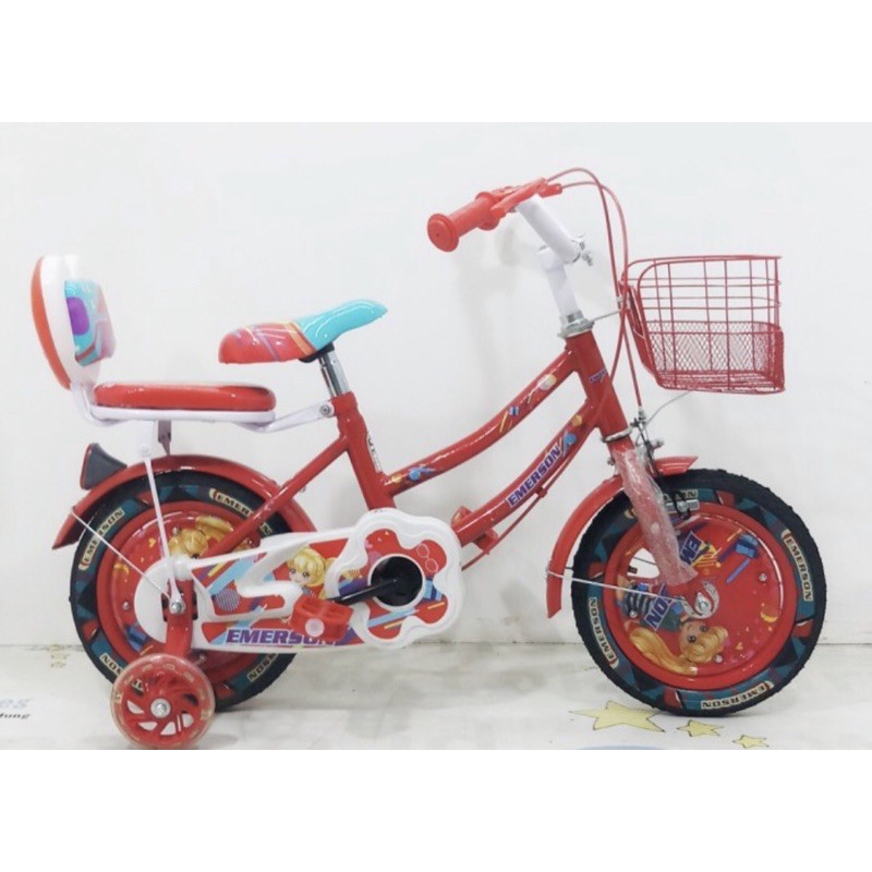 Sepeda Mini Anak Cewek Emerson Beauty 12 dan 16 inch BMX perempuan 3 - 8 tahun COD Kredit cicilan ok-8