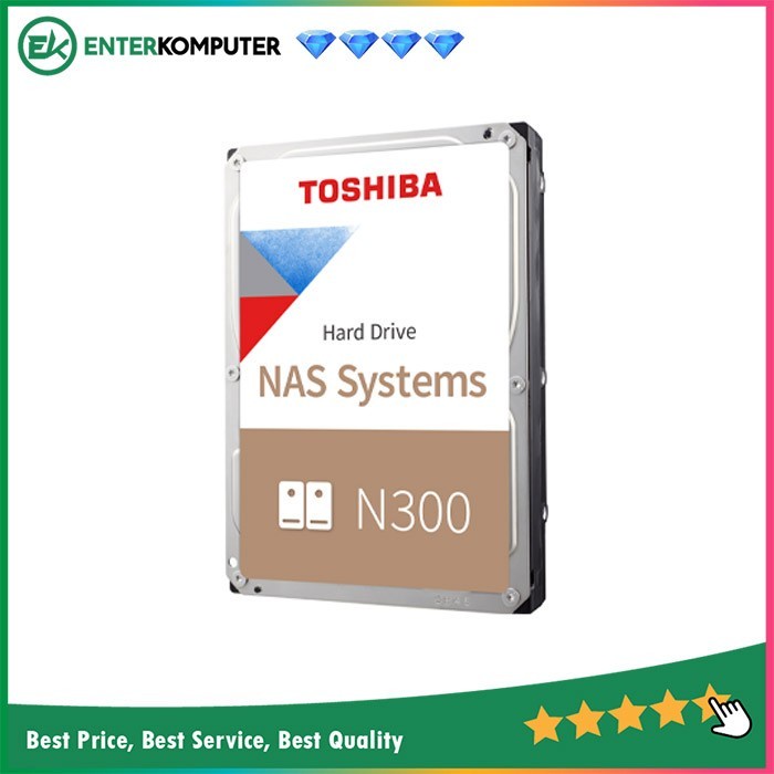 Toshiba 8TB SATA3 7200RPM For NAS - N300 Series / HDD 8TB