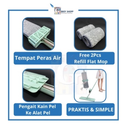 Alat Pel Lantai Magic Flat Mop