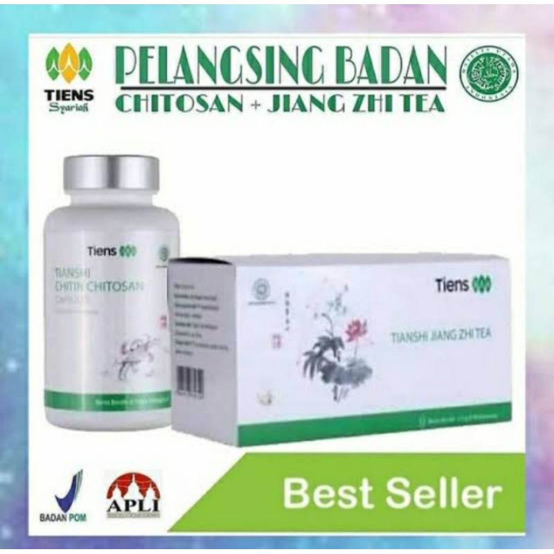 Pelangsing paket Teh & Chitosan Ori Produk Tiens