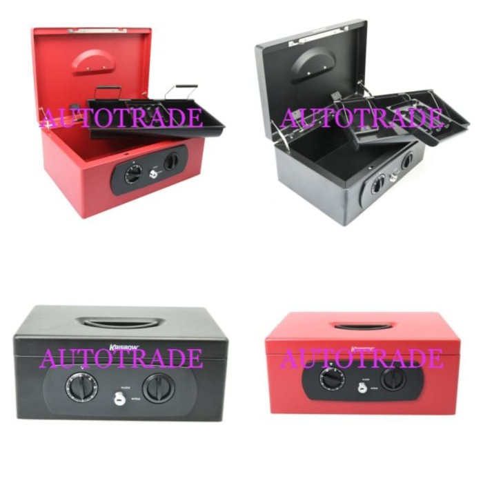 CASH BOX KRISBOW KOTAK PENYIMPANAN UANG BRANKAS UANG KOTAK PERHIASAN