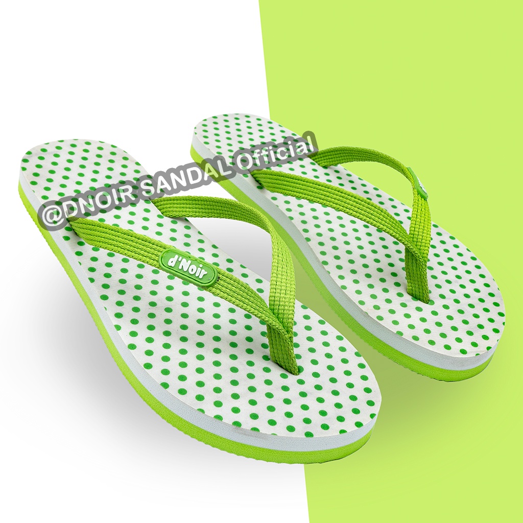 DNOIR Sandal Jepit Anak &amp; Dewasa POLKADOT size 25 - 40