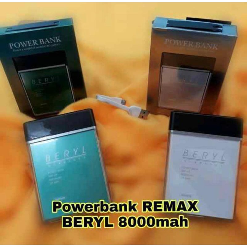 POWER BANK REMAX ORIGINAL 100% 8000mah 2usb BERYL